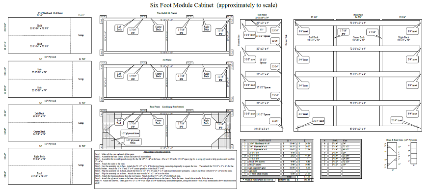 6' Cabinet Specs